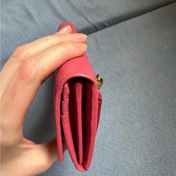 Prada Pink Wallet w/ ID Chain - Picture 12 of 12